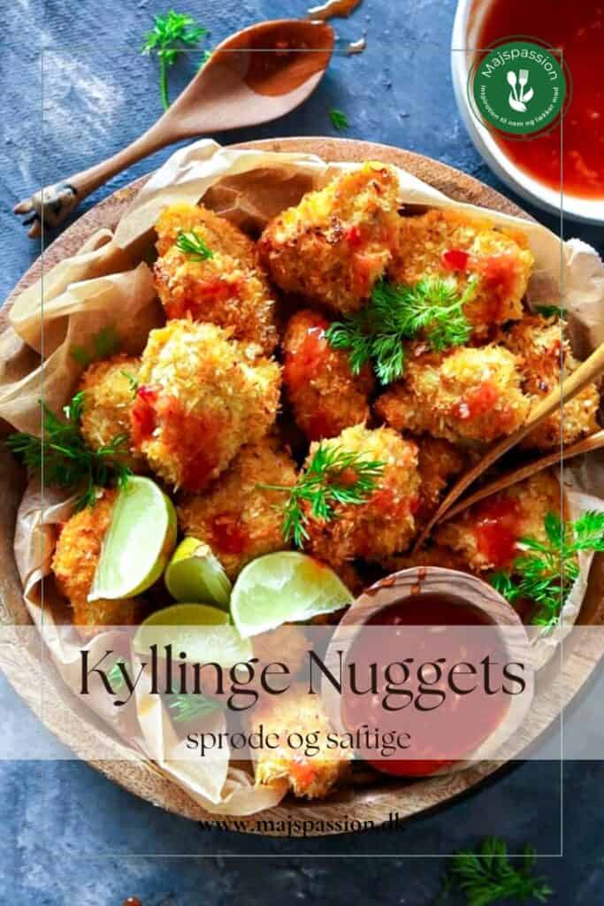 Kyllingenuggets - Saftige hjemmelavede kyllinge nuggets