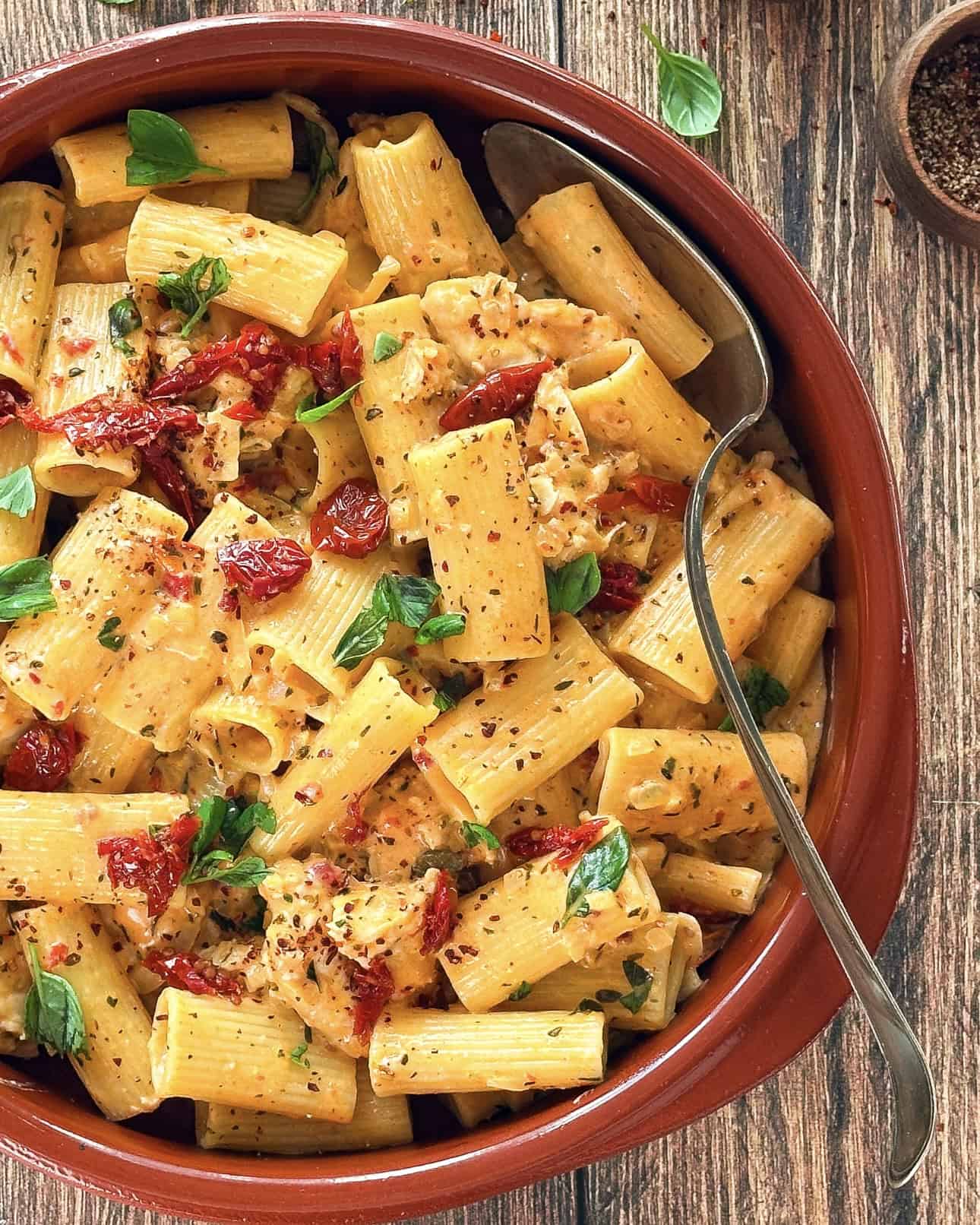 Marry me chicken - Saftig kylling i flødesauce med pasta