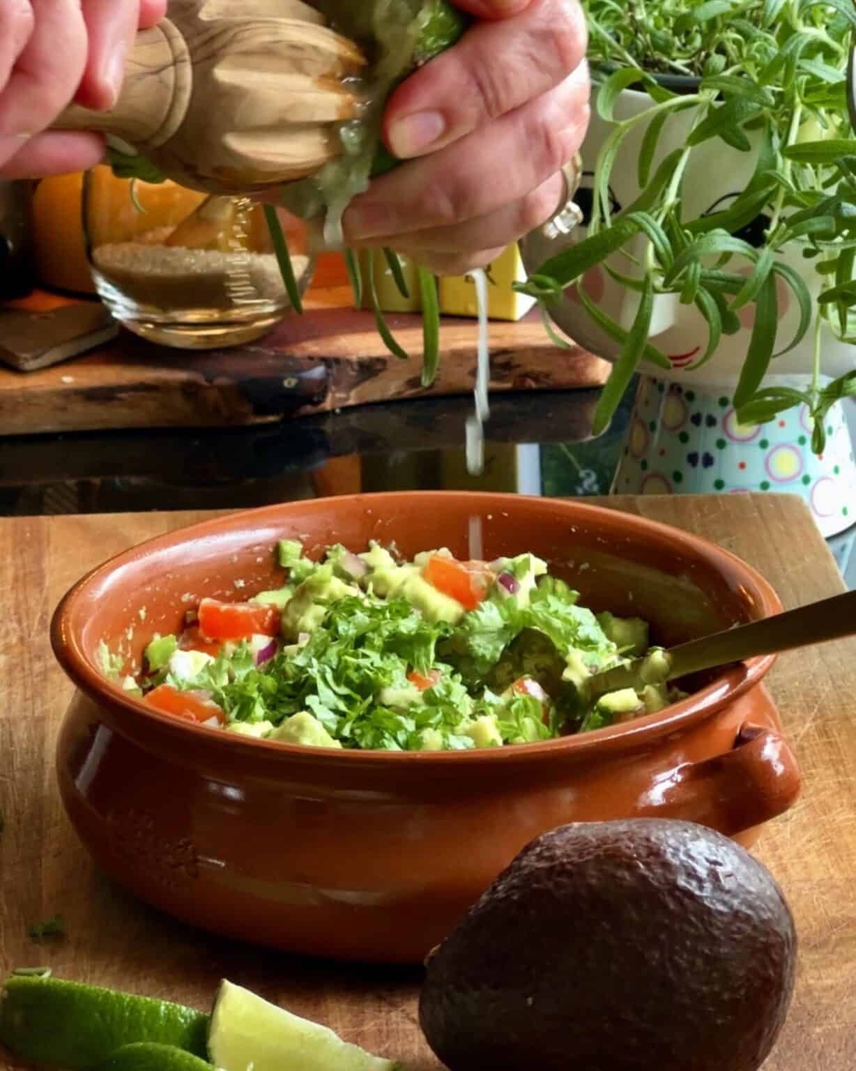 Kartoffelsalat med avocadosalsa