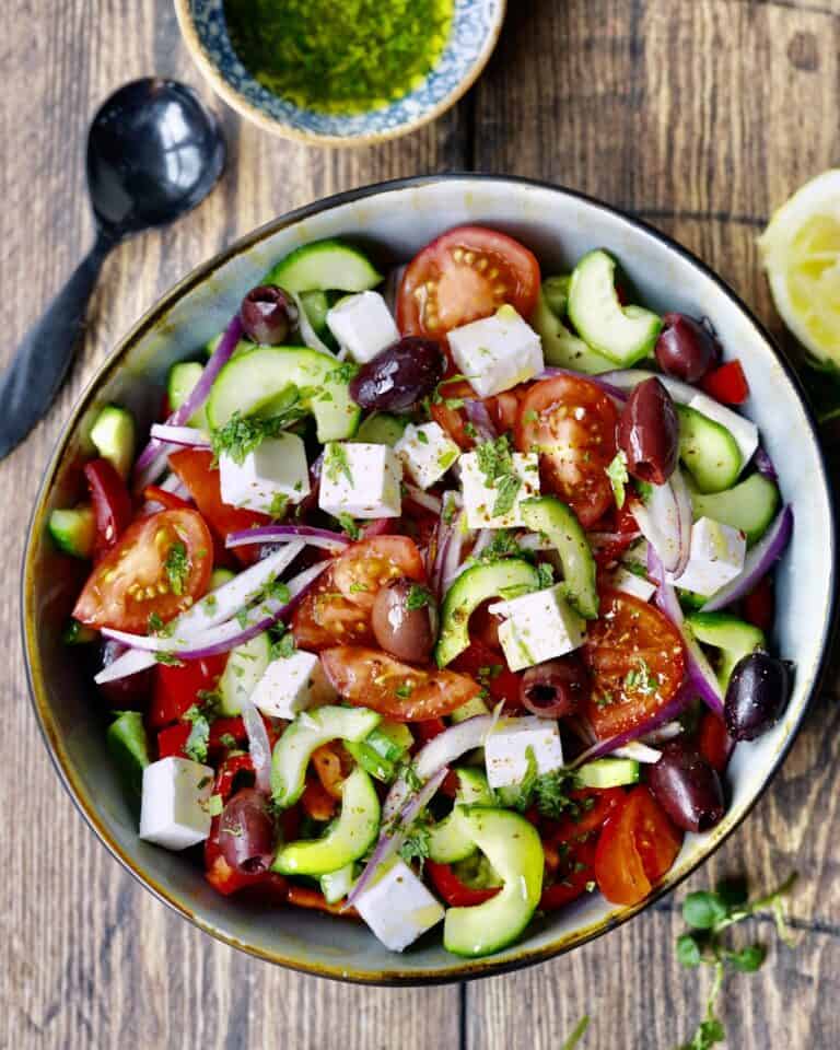 Opskrift på græsk salat med fetaost
