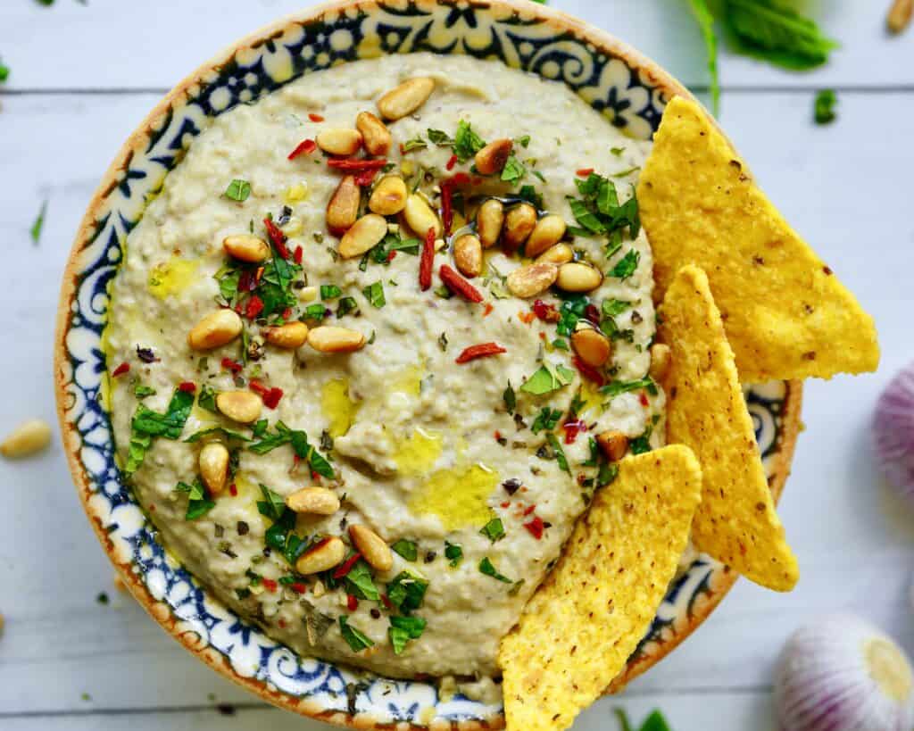 Baba Ganoush - opskrift på cremet auberginedip