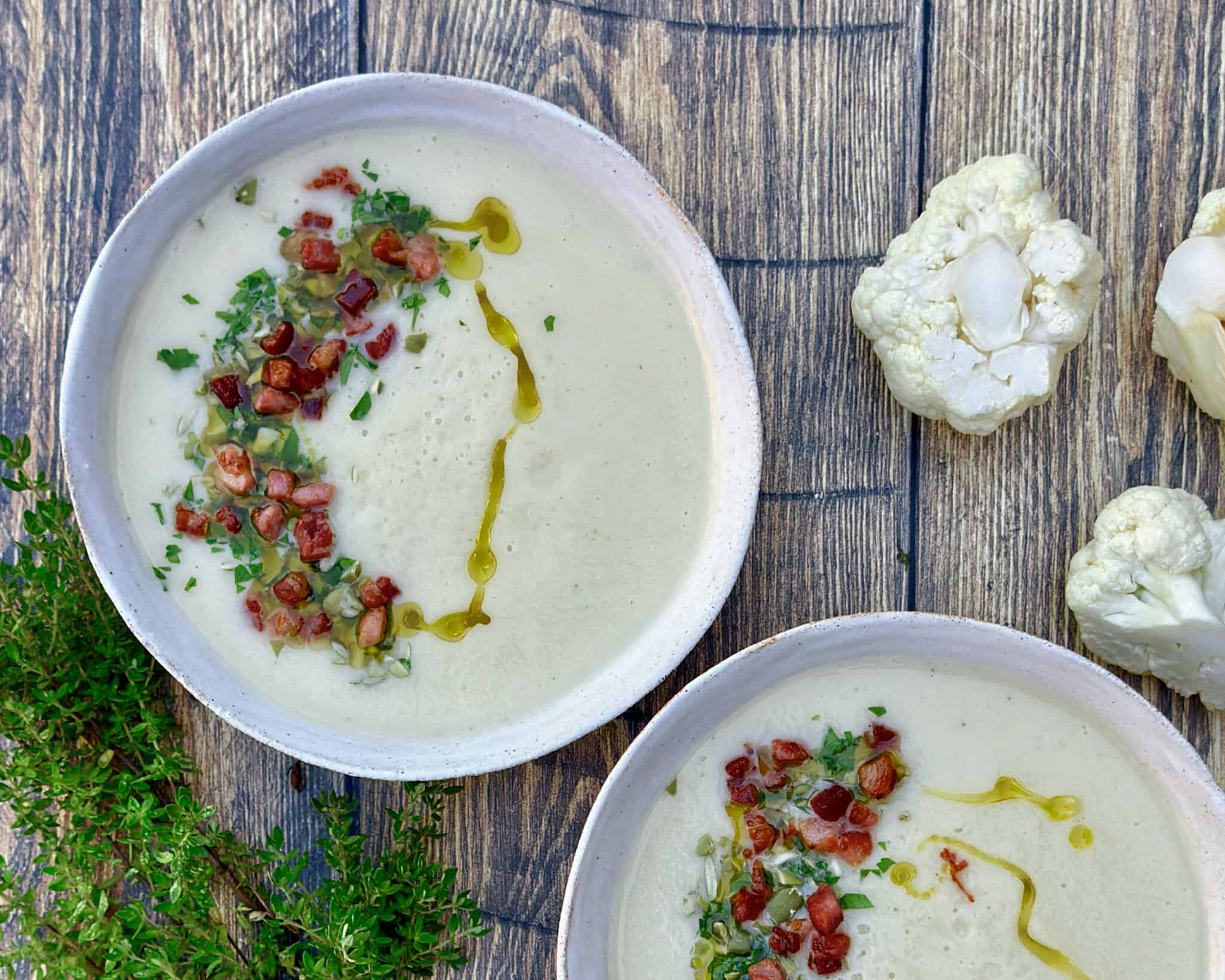 Nem opskrift på cremet blomkålssuppe