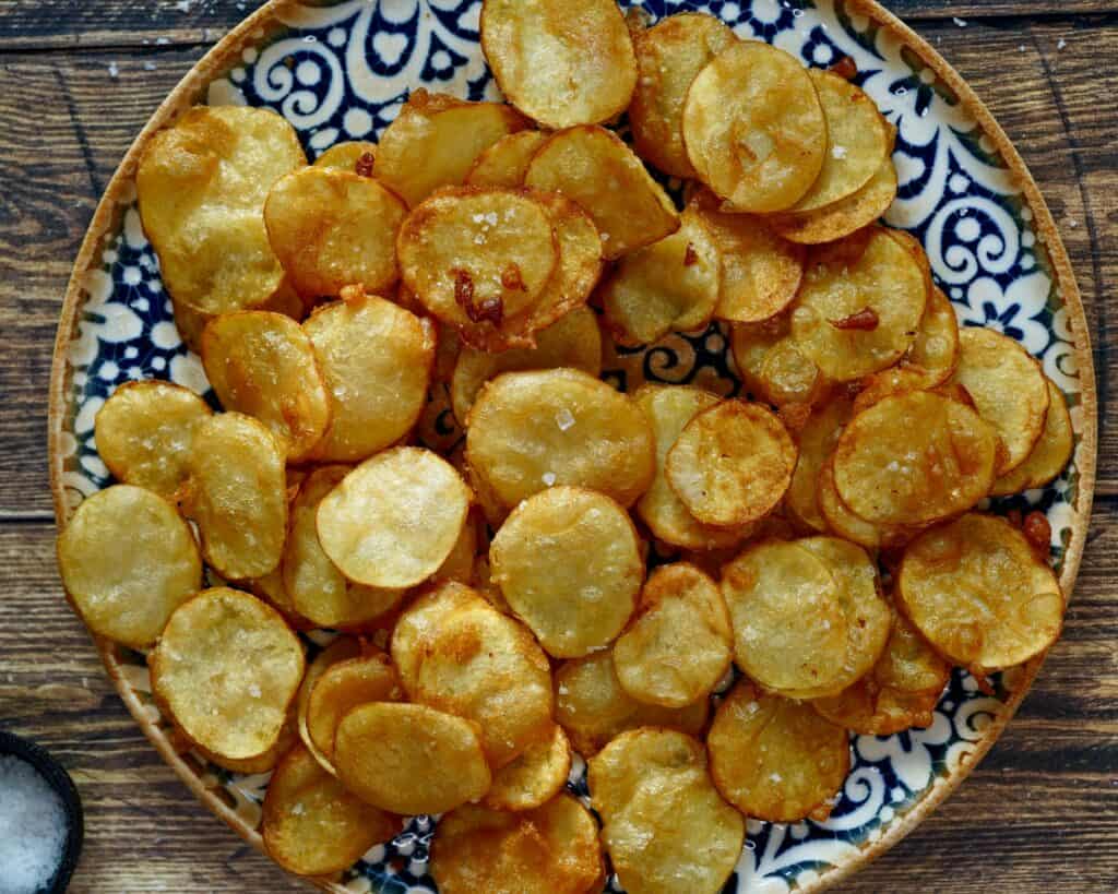 Hjemmelavede kartoffelchips