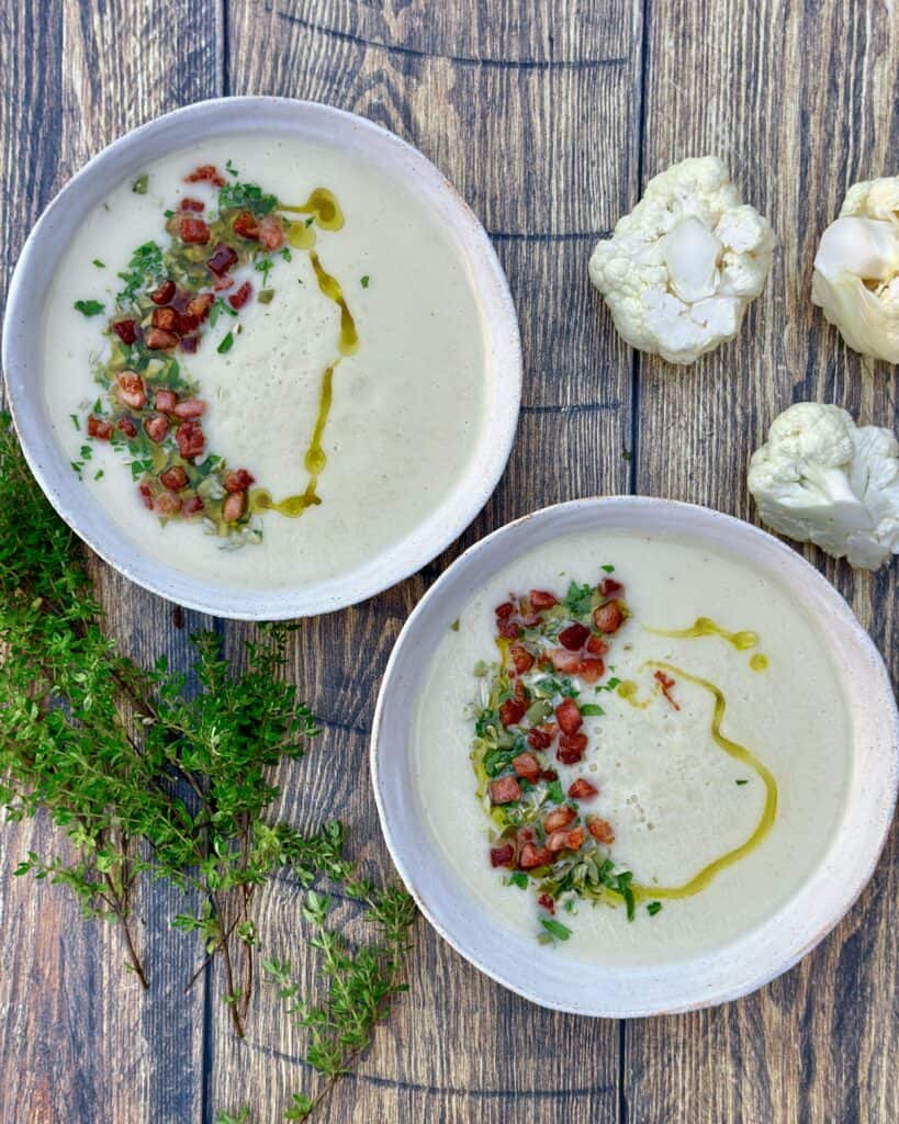 Nem opskrift på cremet blomkålssuppe