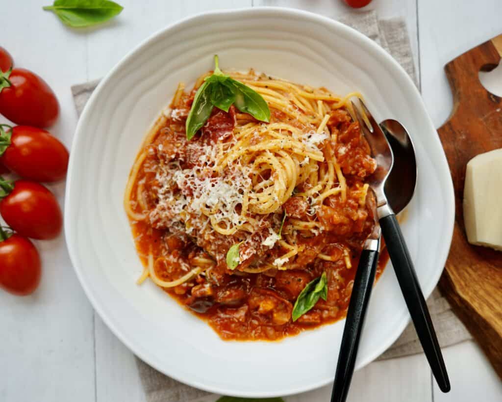 One pot pasta chorizo - super nem pastaret med dejlig krydret smag.