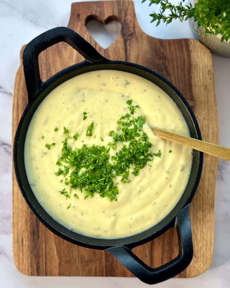 Bearnaise - hjemmelavet bearnaise sauce.