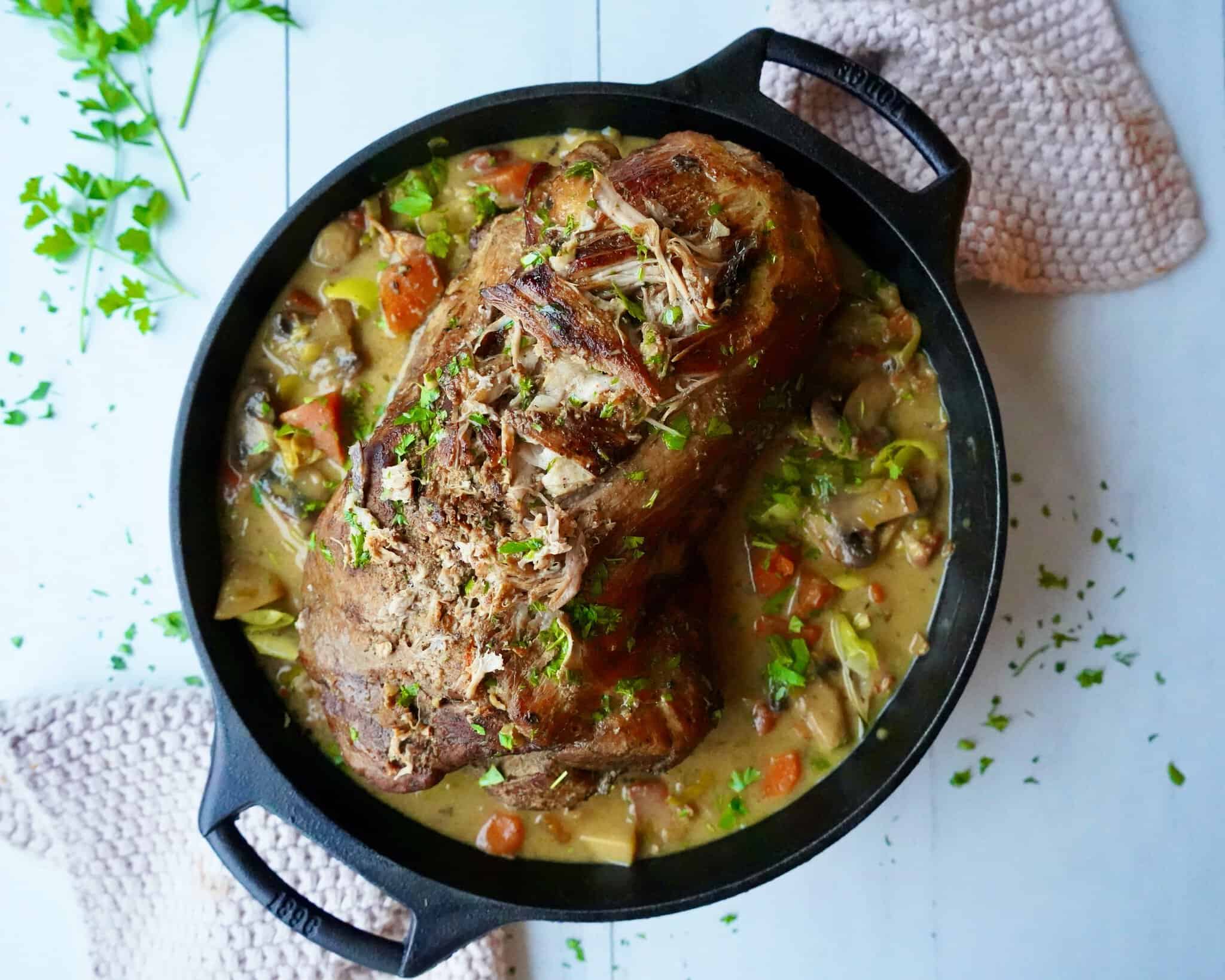 Ølbraiseret nakkefilet - langtidsstegt nakkefilet