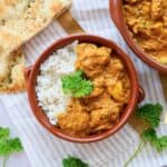 Butter chicken - indisk kylling i cremet sovs.