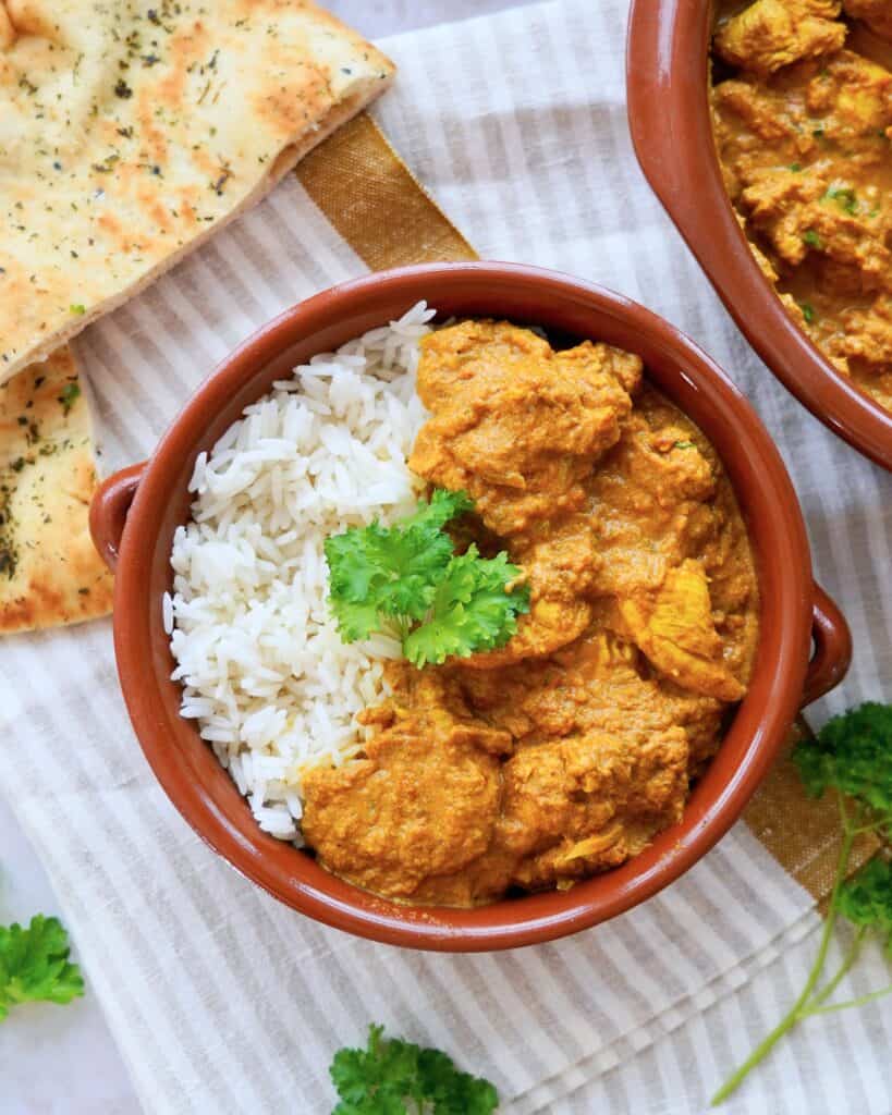Butter chicken - indisk kylling i cremet sovs.