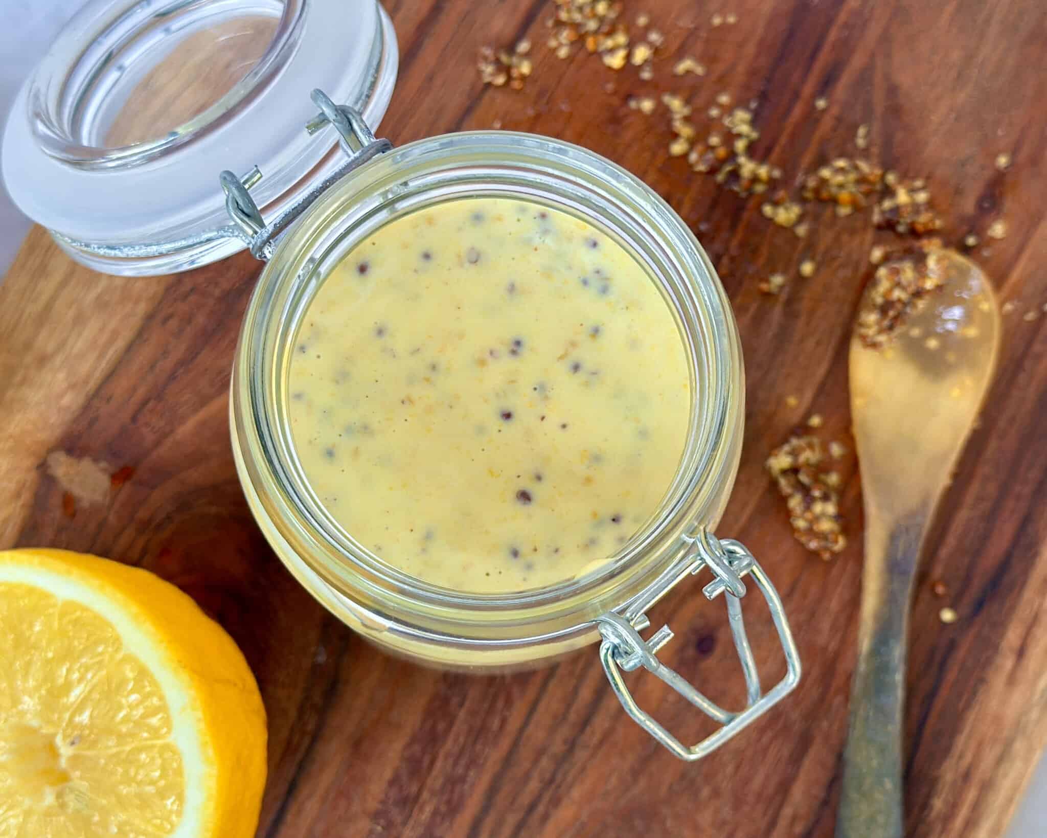 Sennepsdressing - Cremet dressing med sennep.