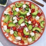 Græsk bulgursalat med avocado, tomater og feta