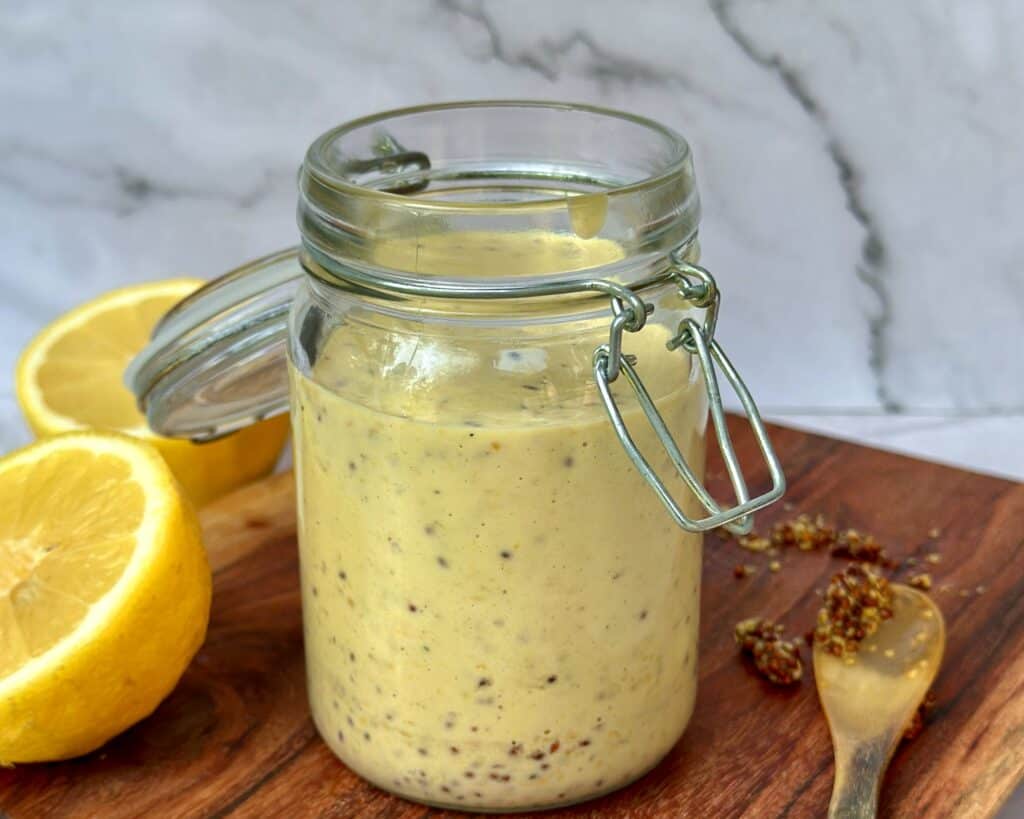 Sennepsdressing - Cremet dressing med sennep.