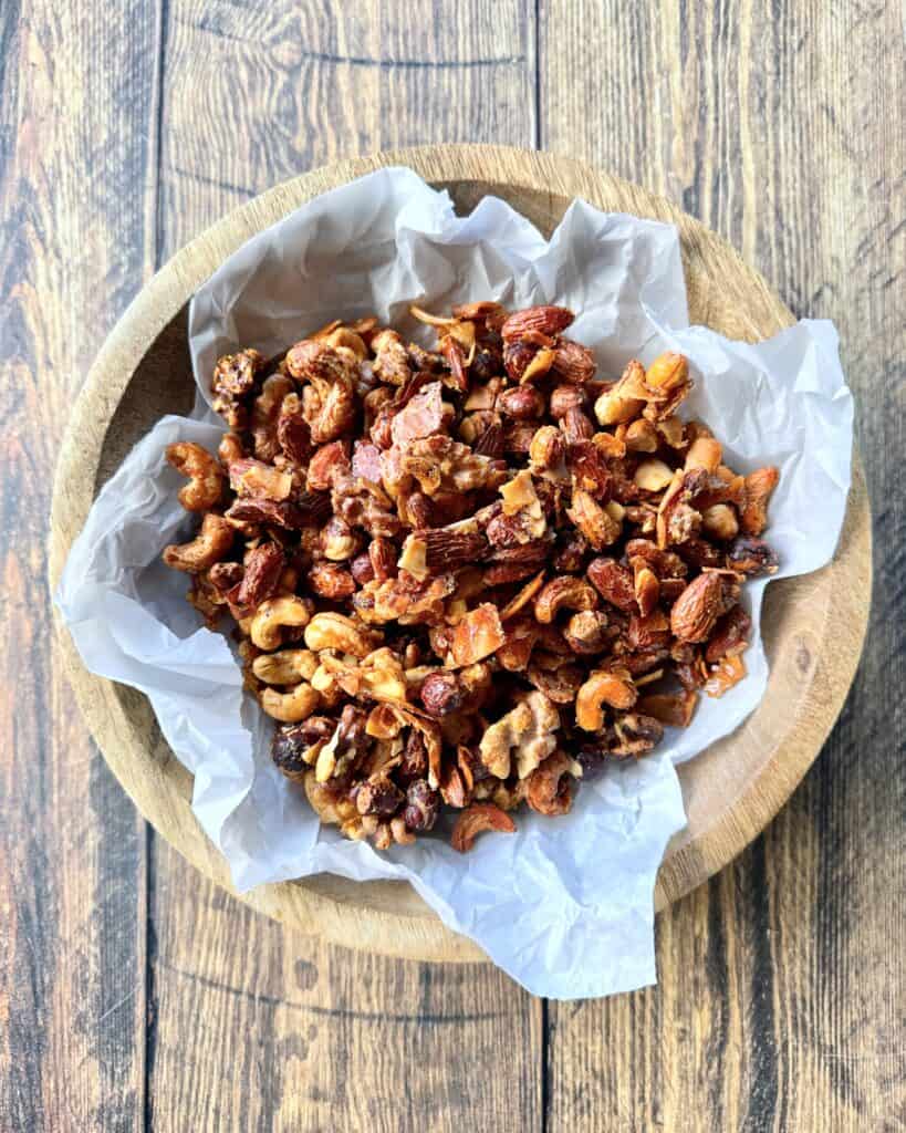 Honningristede nødder til pande eller ovn.