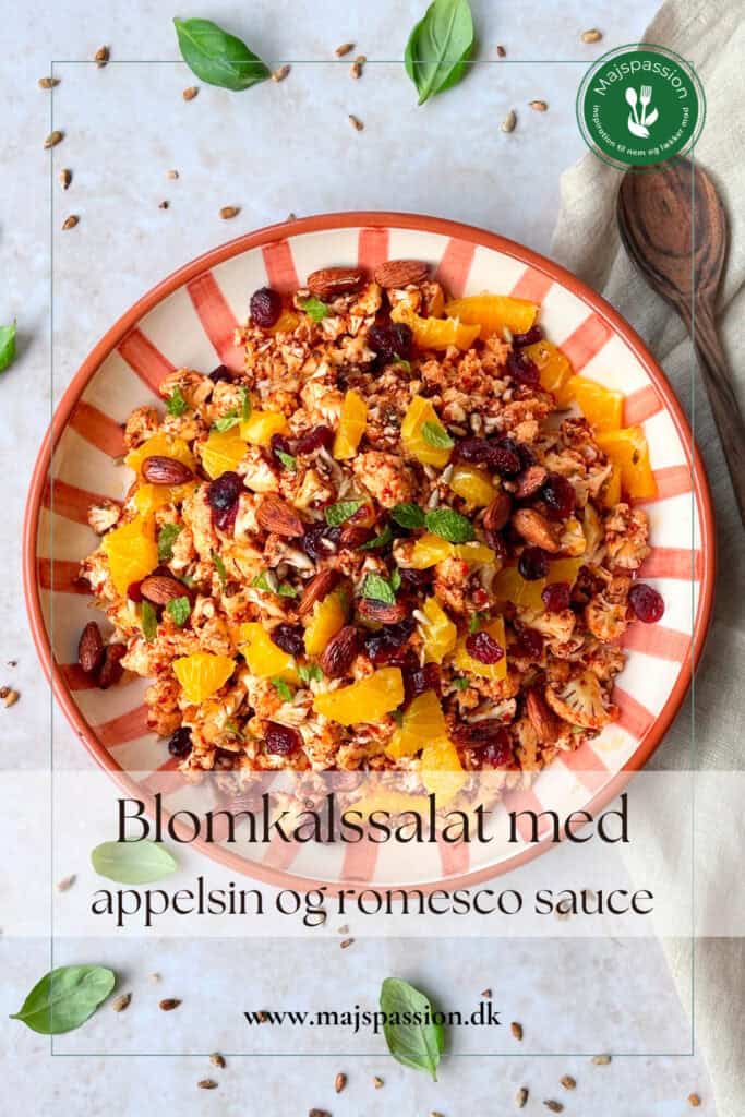 Blomkålssalat med appelsin og romesco sauce