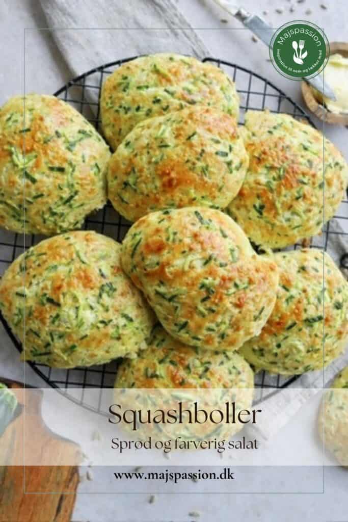 Squashboller - Store, bløde hjemmebagte boller med revet squash.