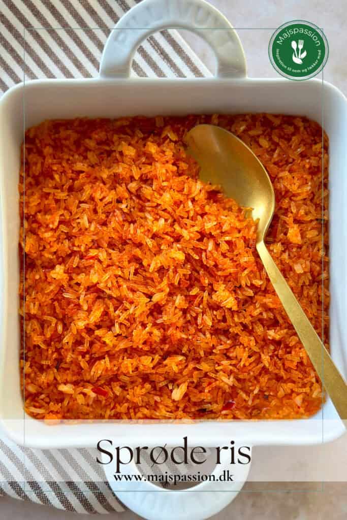 Sprøde ris - Hjemmelavede crispy rice.