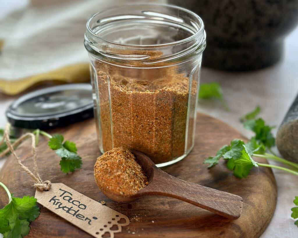 Taco krydderi - Hjemmelavet taco krydderi mix til mexicansk mad.