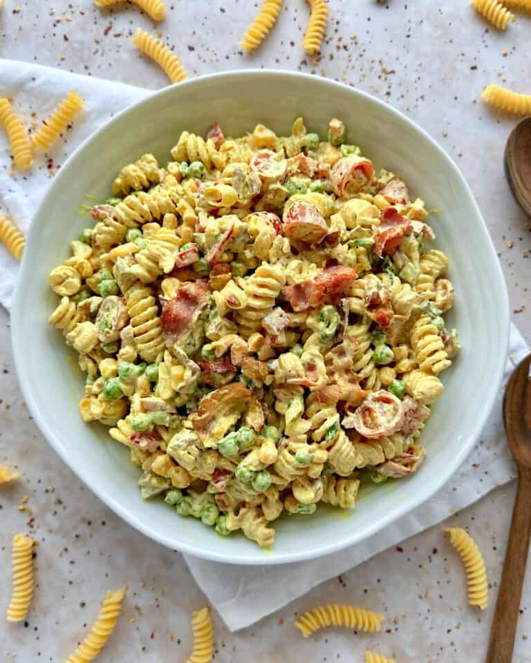 Pastasalat med bacon