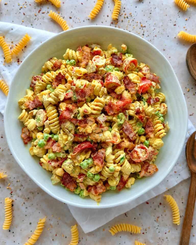 Pastasalat med bacon