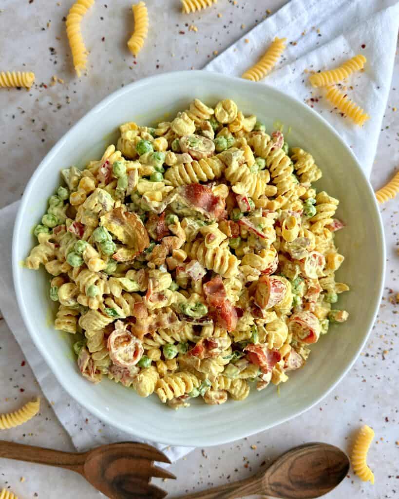 Pastasalat med bacon