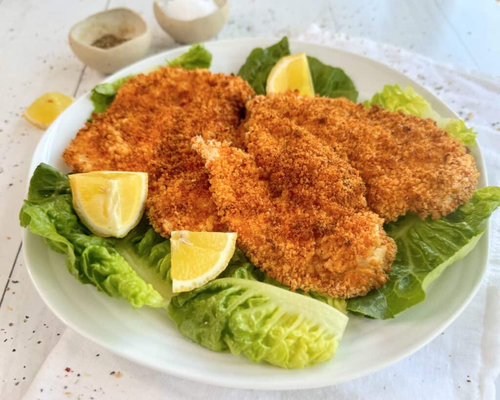 Sprød, hjemmelavet kyllingeschnitzel til ovn eller airfryer-