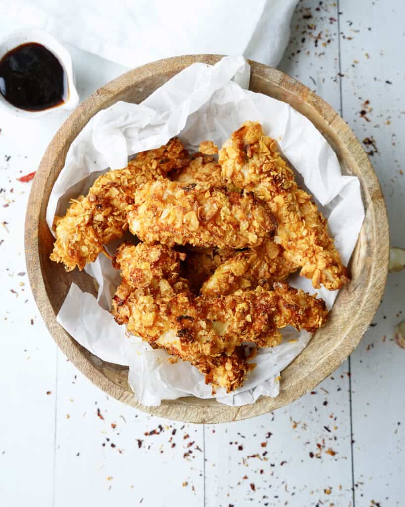 Sprøde Kylling med cornflakes.