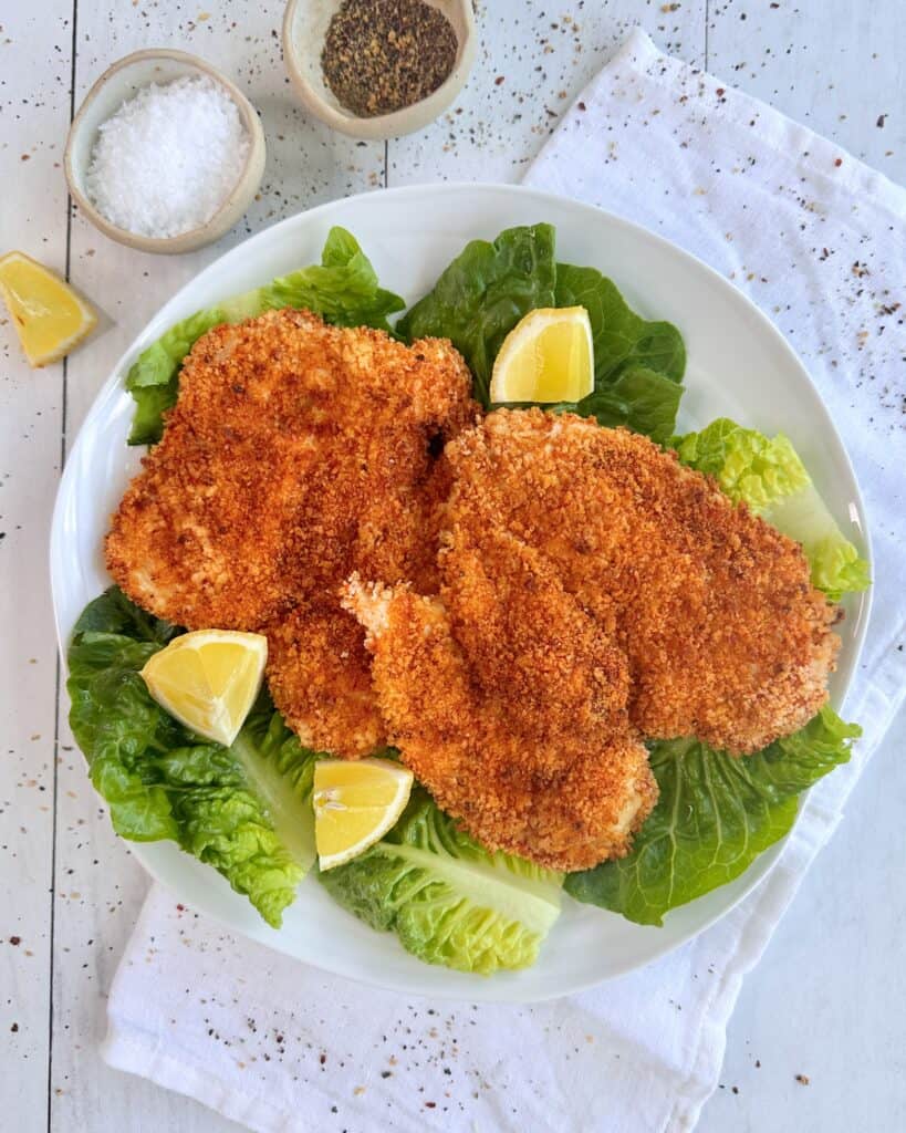Sprød, hjemmelavet kyllingeschnitzel til ovn eller airfryer-